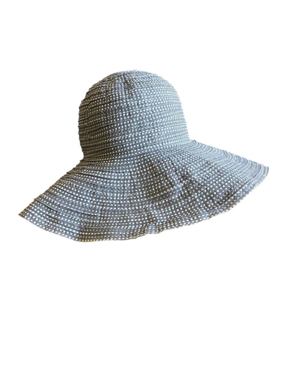Wallaroo Hat Co Wide Brim Sun Hat Adjustable Beach Sun Protection Gray White
